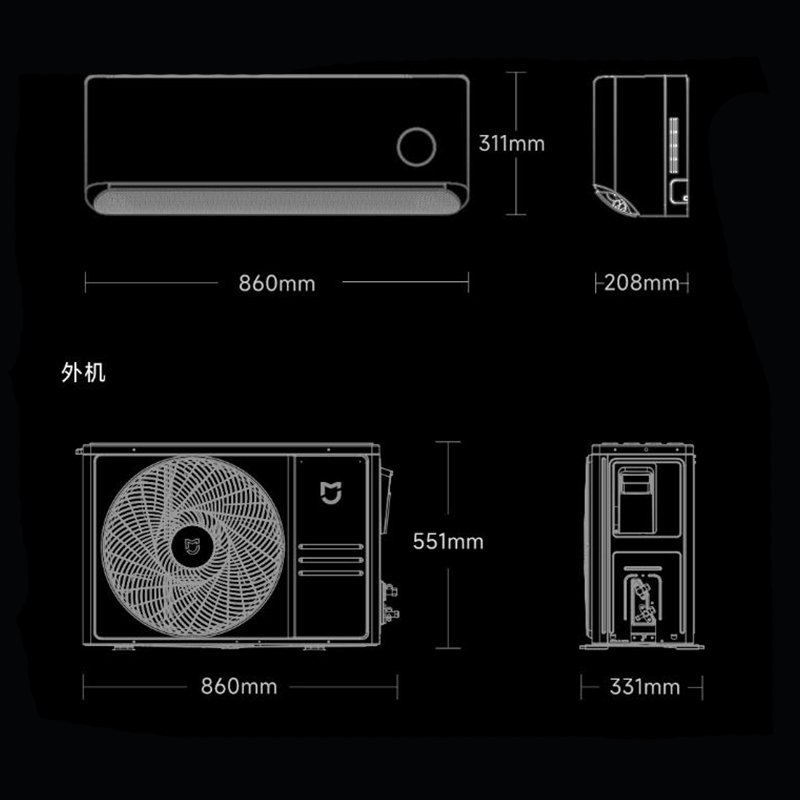 کولر گازی هوشمند شیائومی MIJIA مدل 35GW-NA20/M2A1 - Image 2