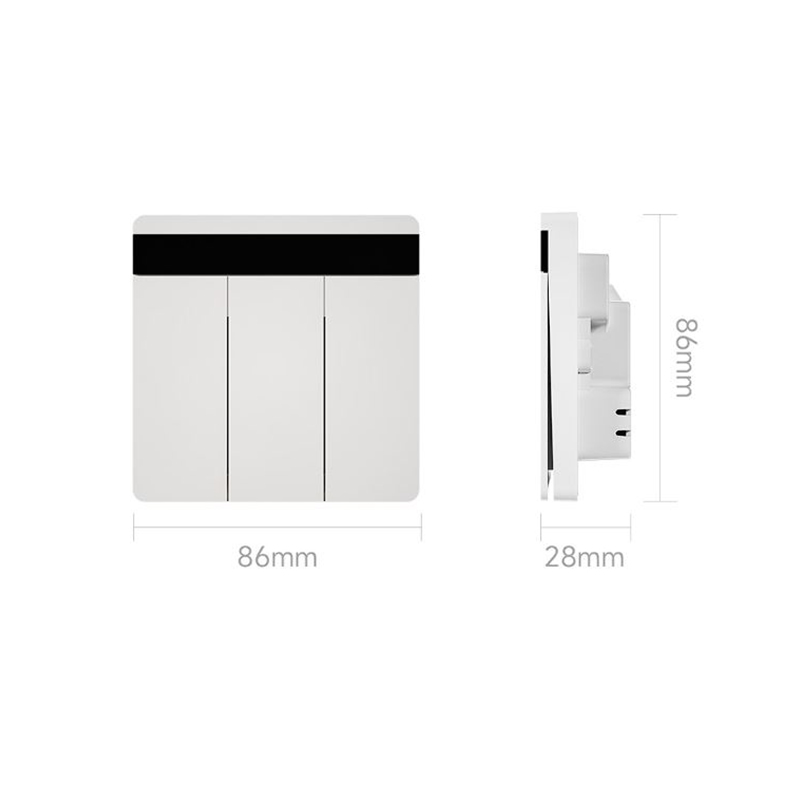 کلید(تک پل، دو پل، سه پل) دیجیتال هوشمند شیائومی Linptech مدل E2 LITE - Image 2