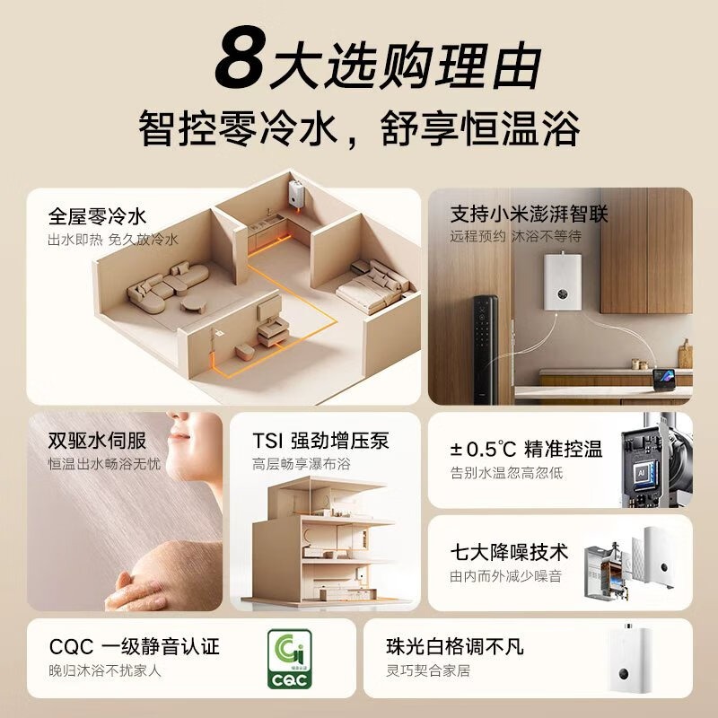 آبگرم‌کن هوشمند گازی 2 شیائومی